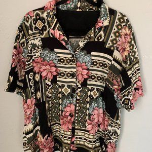 Short sleeved button-up shirt